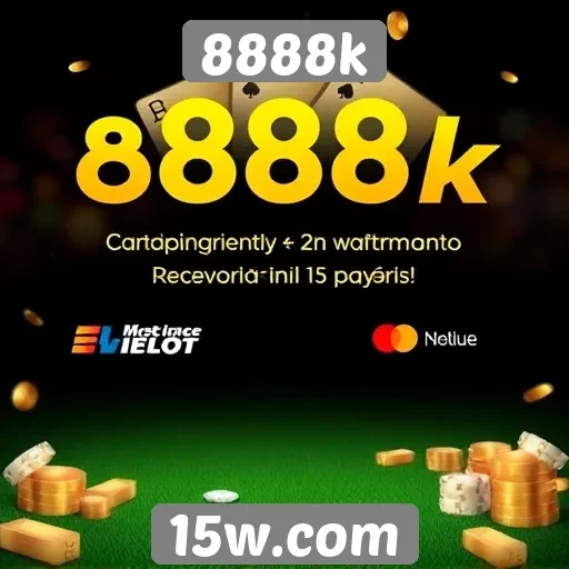 Opções de pagamento disponíveis no 8888k para jogadores